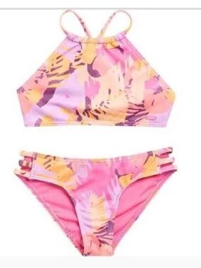 NWT Roxy Girl Floral Bikini - 12